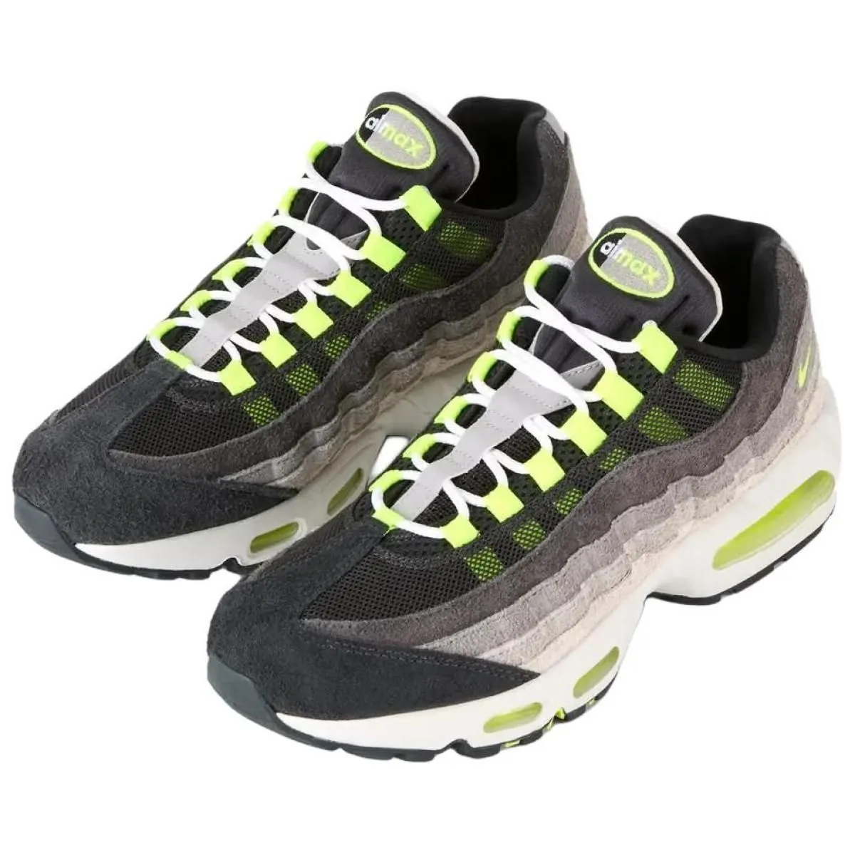 Кроссовки Nike Air Max 95 Big Bubble OG "Reverse Neon" Black/Grey
