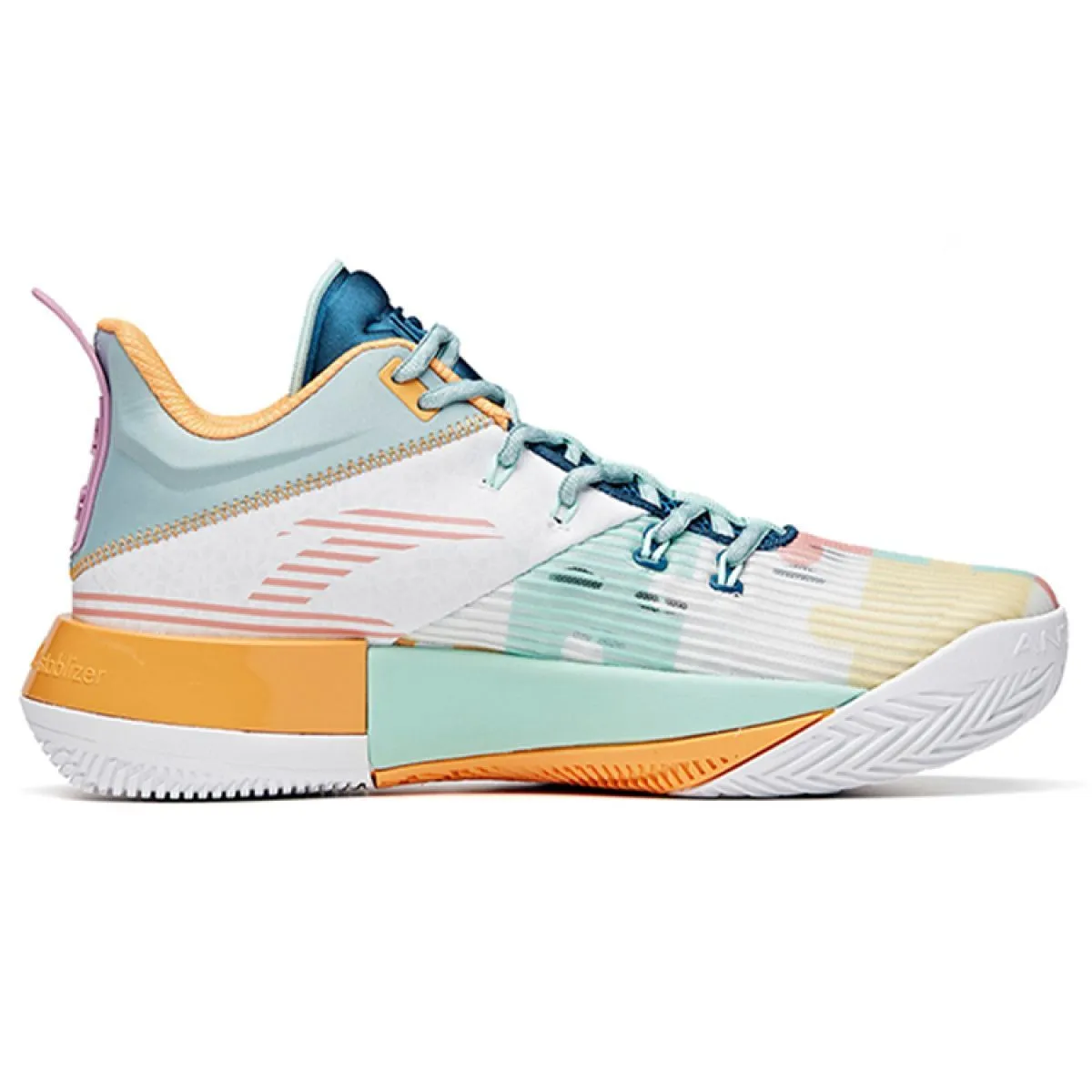 Кроссовки Anta Attack 2 White/Crab Shell Blue/Porcelain Green