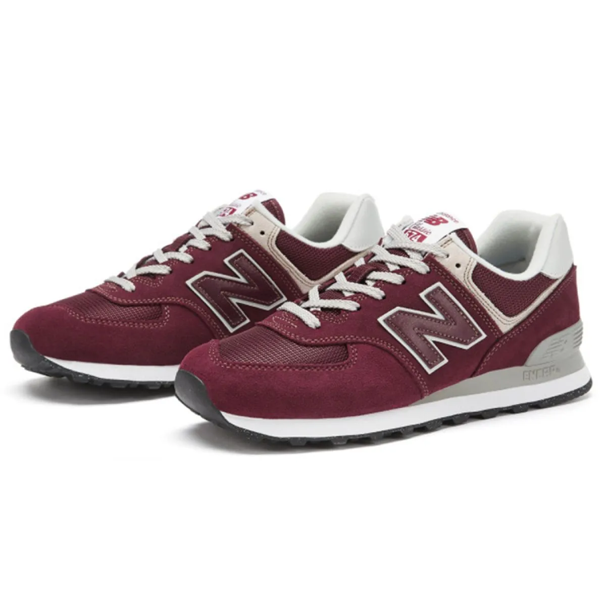 Кроссовки New Balance 574 Burgundy White