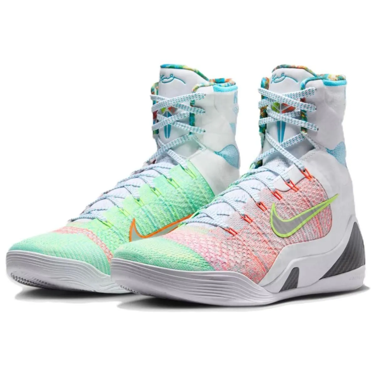 Мужские кроссовки Nike Kobe 9 Elite Protro What The White/Orange/Green
