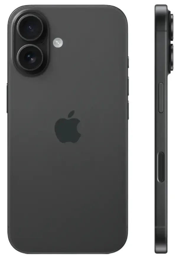 Смартфон Apple iPhone 16 128 GB, Dual nano SIM, Black