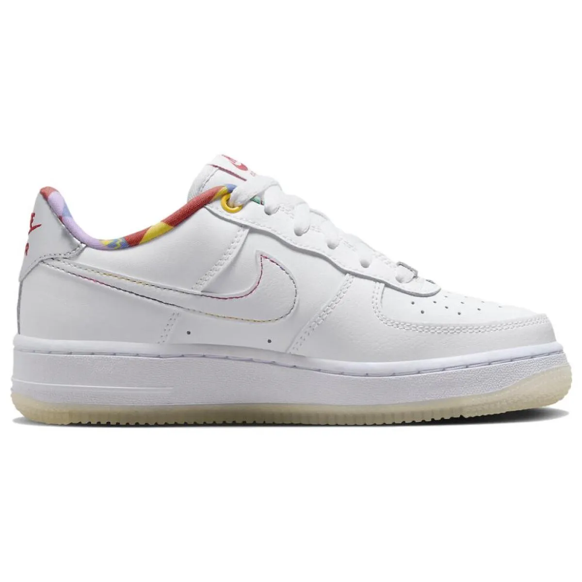 Подростковые кроссовки Nike Air Force 1 Low White/Multicalor GS