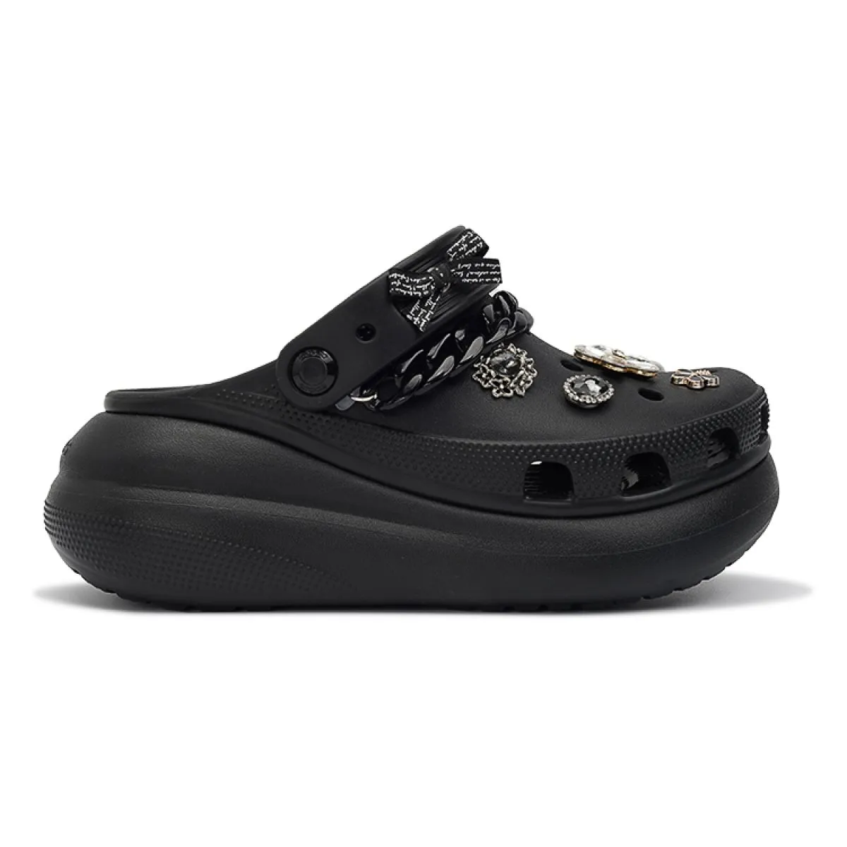 Сабо Crocs Crush Clog 5 cm "Black"