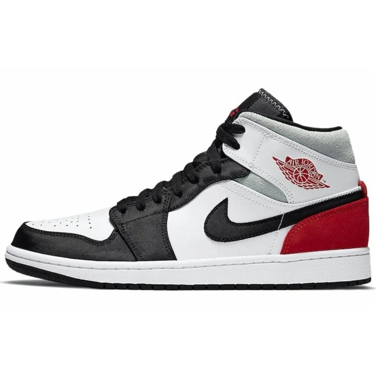 Мужские кроссовки Air Jordan 1 Mid Red/Black Toe