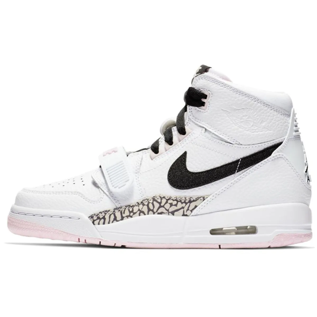 Подростковые кроссовки Air Jordan Legacy 312 High White/Black/Pink GS