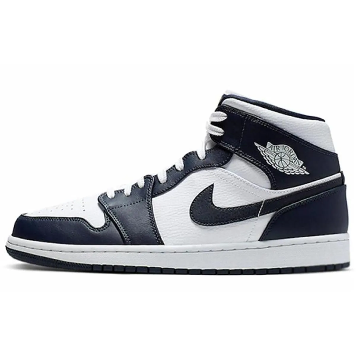 Мужские кроссовки Air Jordan 1 Mid Obsidian White/Black