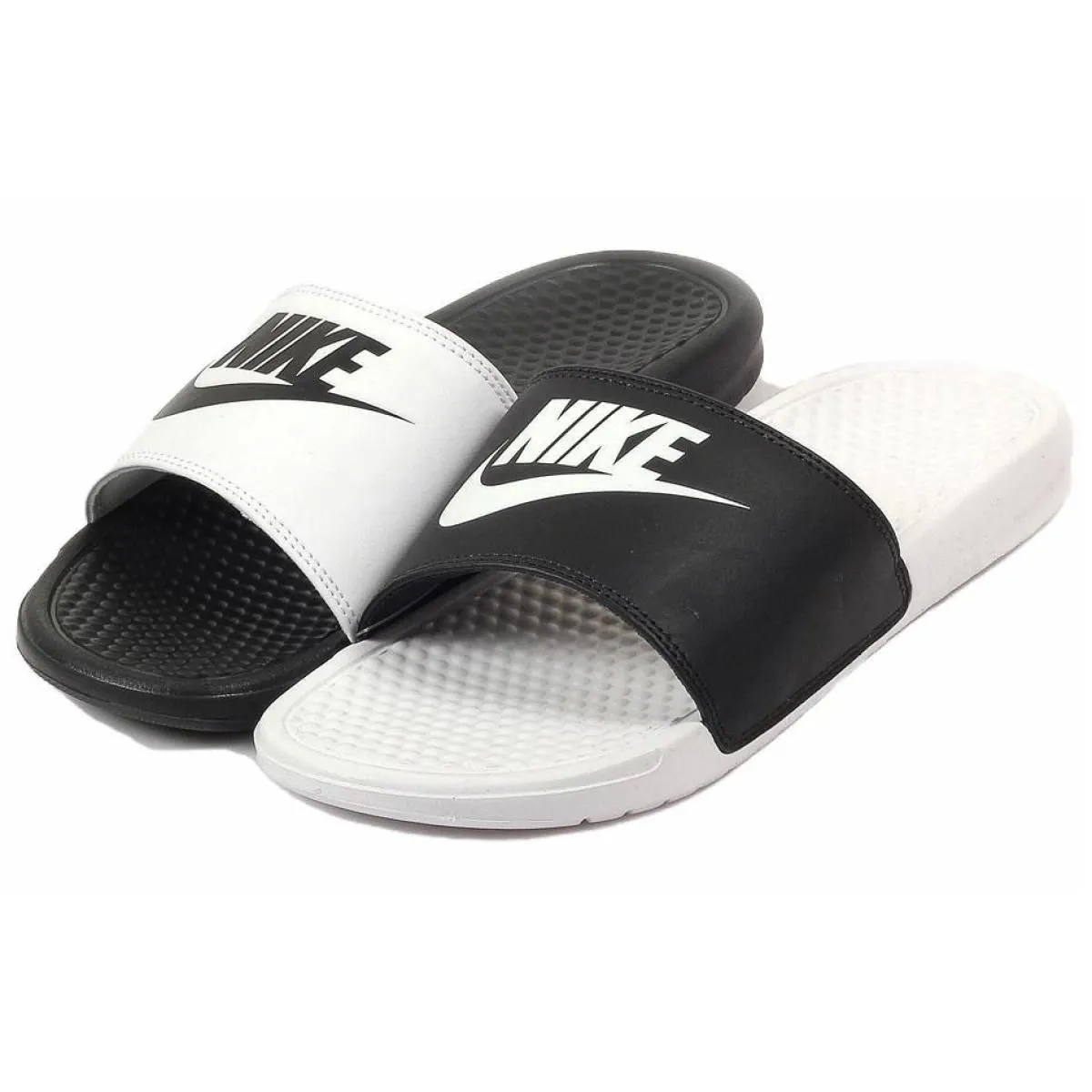 Шлёпанцы Nike Benassi "Just Do It" White/Black