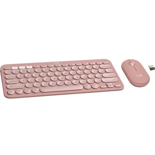 Клавиатура и мышь Logitech Pebble 2 Combo Pink