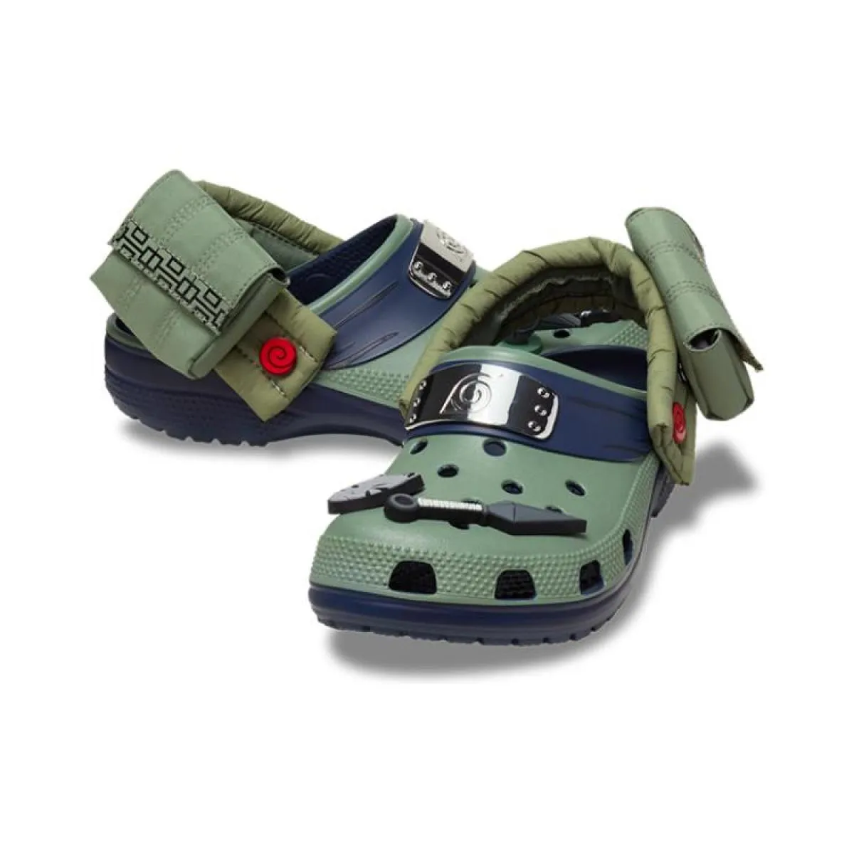 Сабо Naruto x Crocs Classic Clog 3 cm Shippuden Kakashi Green