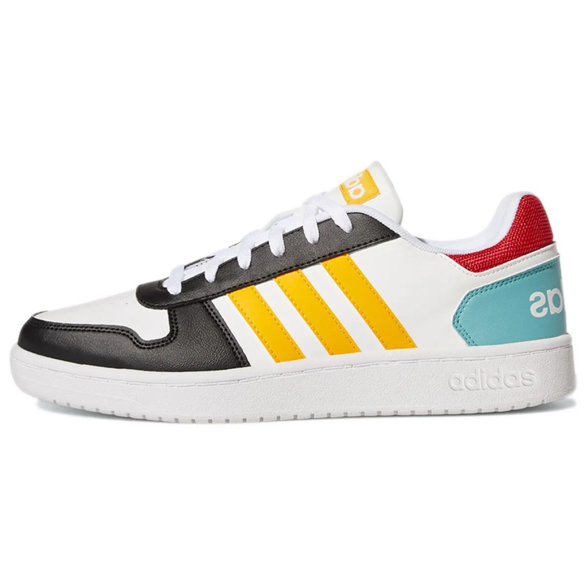 Кроссовки Adidas neo Hoops 2.0 Black/Light Blue/Yellow