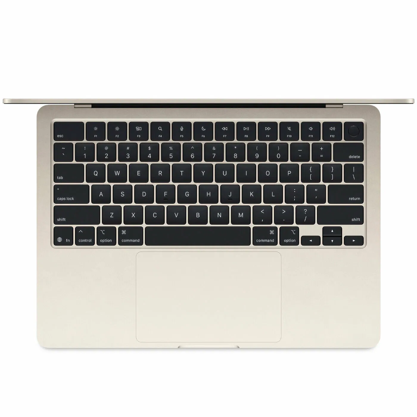 13.6" Ноутбук Apple MacBook Air 13 M4 (2025) 16 GB RAM/256 GB SSD, 10 CPU/8 GPU, Starlight, английская клавиатура