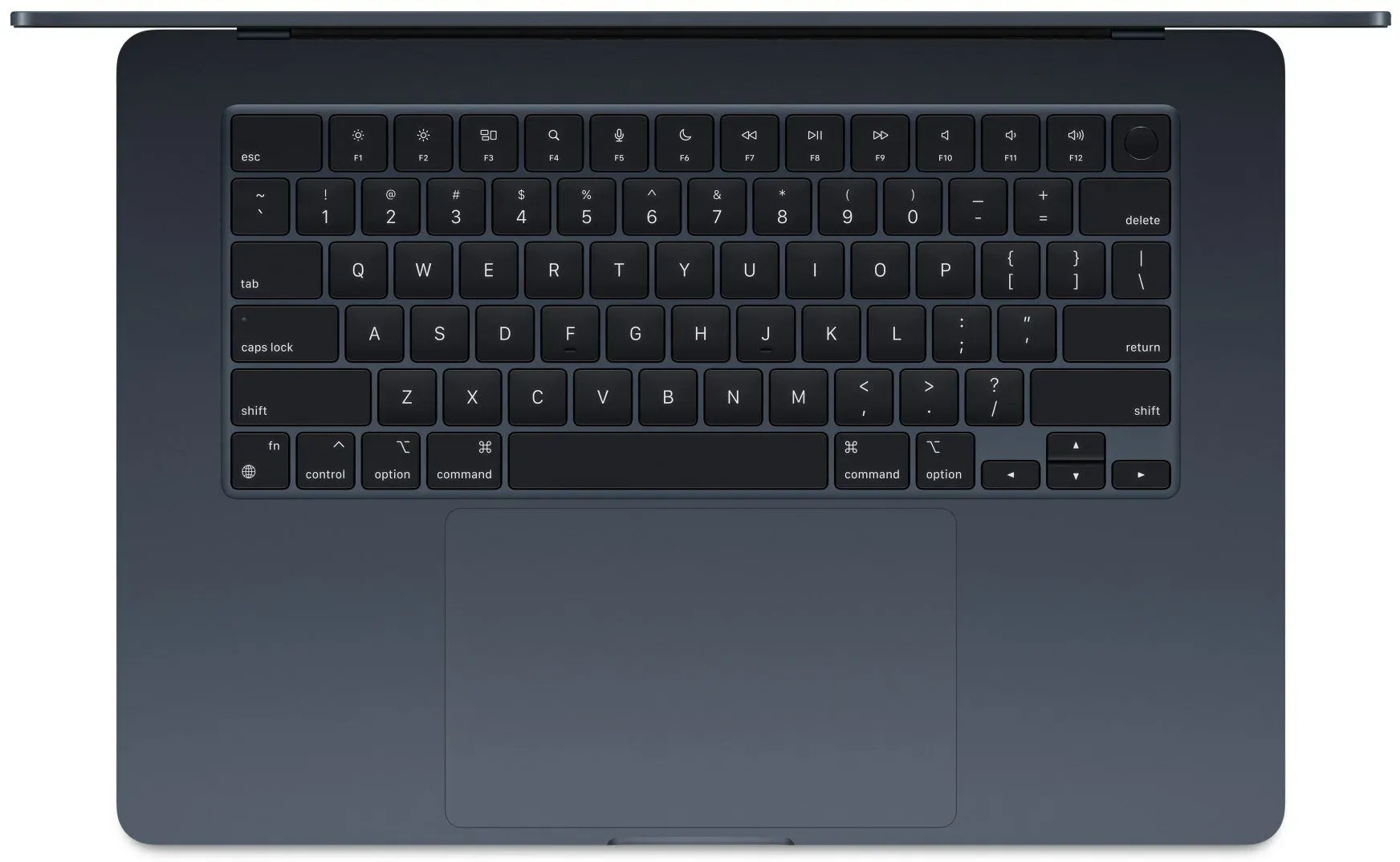15.3" Ноутбук Apple MacBook Air 15 M2 (2023), 8 GB RAM/256 GB SSD, 8 CPU/10 GPU, Midnight, английская клавиатура