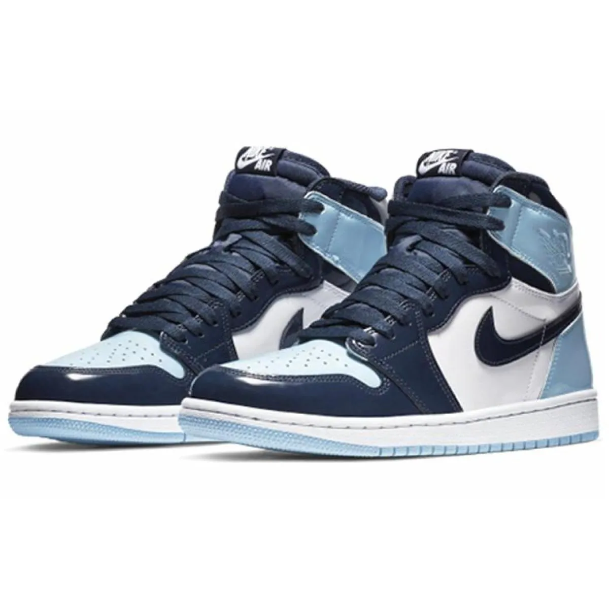 Женские кроссовки Air Jordan 1 Retro High Blue Chill