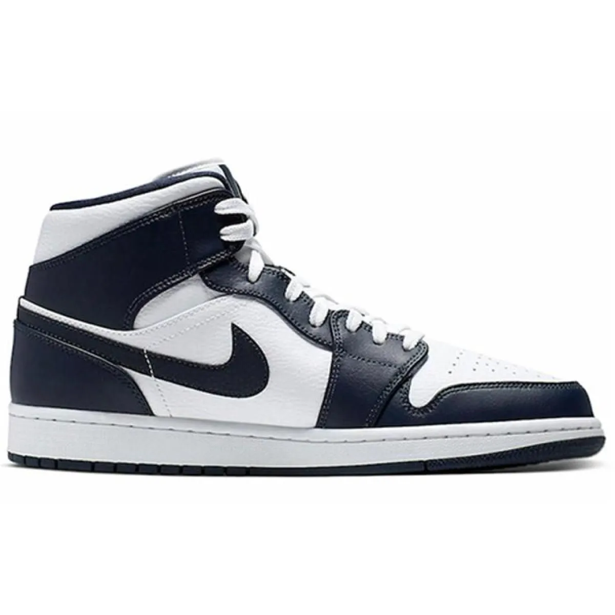 Мужские кроссовки Air Jordan 1 Mid Obsidian White/Black