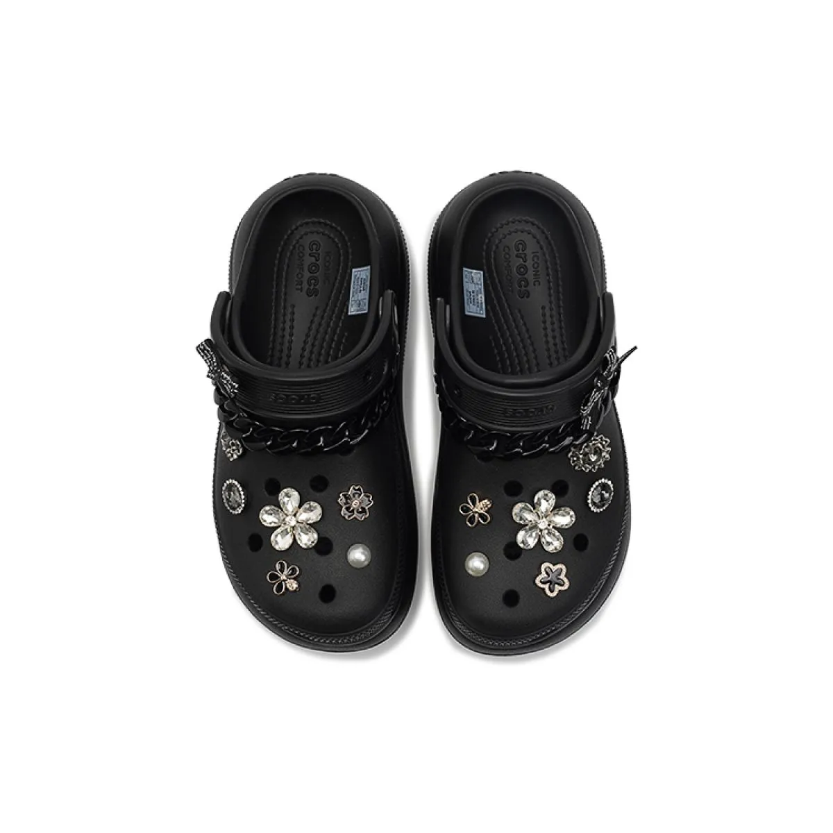 Сабо Crocs Crush Clog 5 cm "Black"