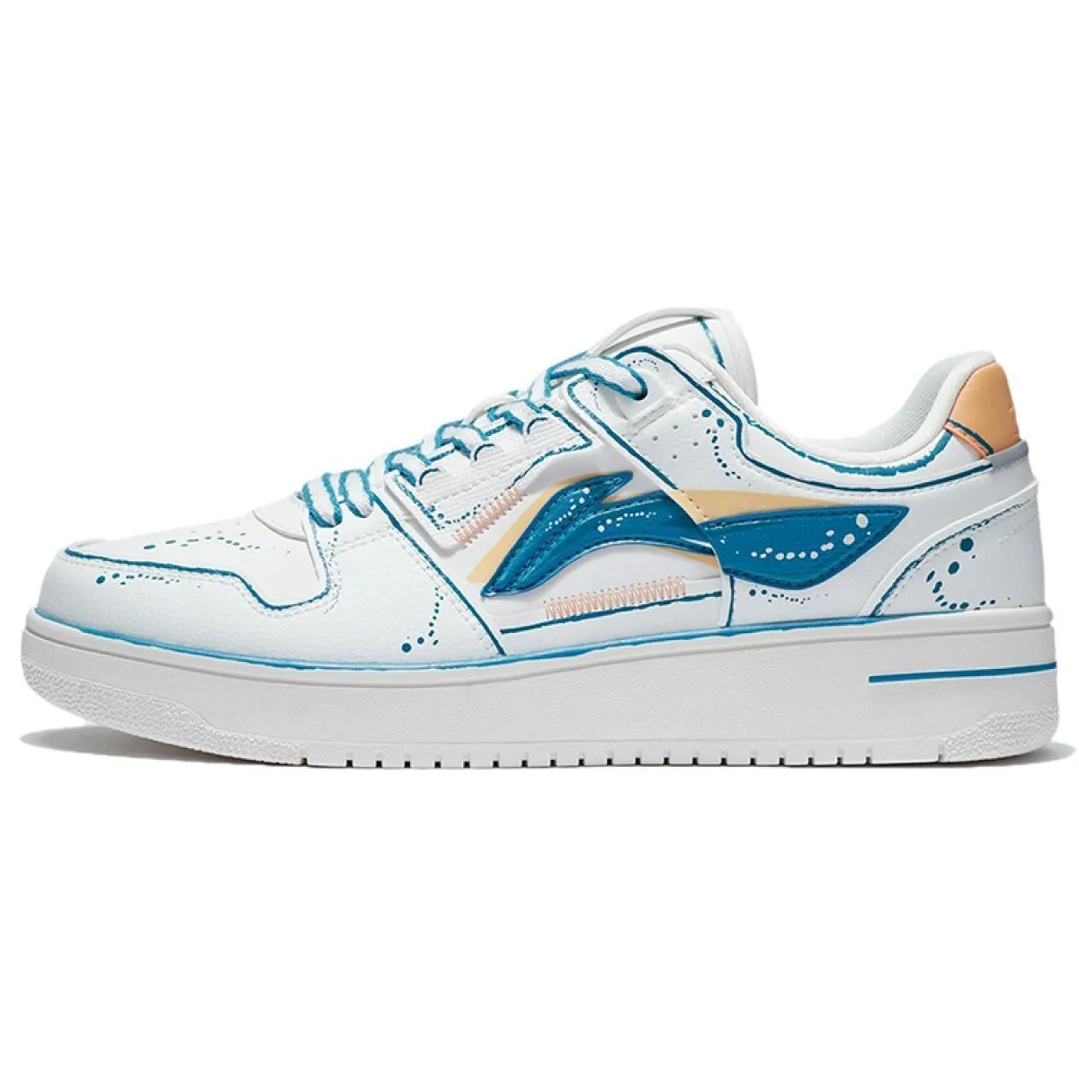 Мужские кроссовки LiNing Tianji Series Mist White/Deep Jade Blue