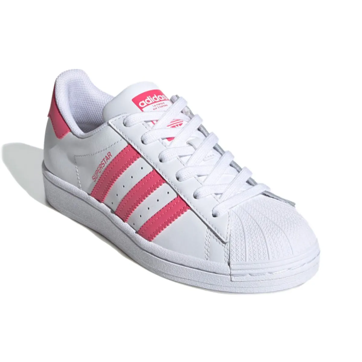Подростковые кроссовки Adidas Originals Superstar J Bright White/Pink