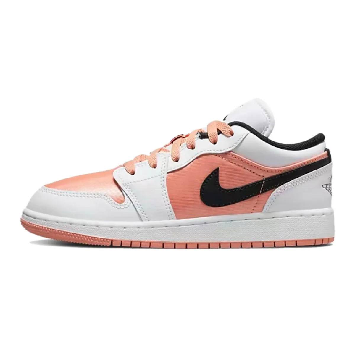 Подростковые кроссовки Air Jordan 1 Low White/Light Madder Root GS