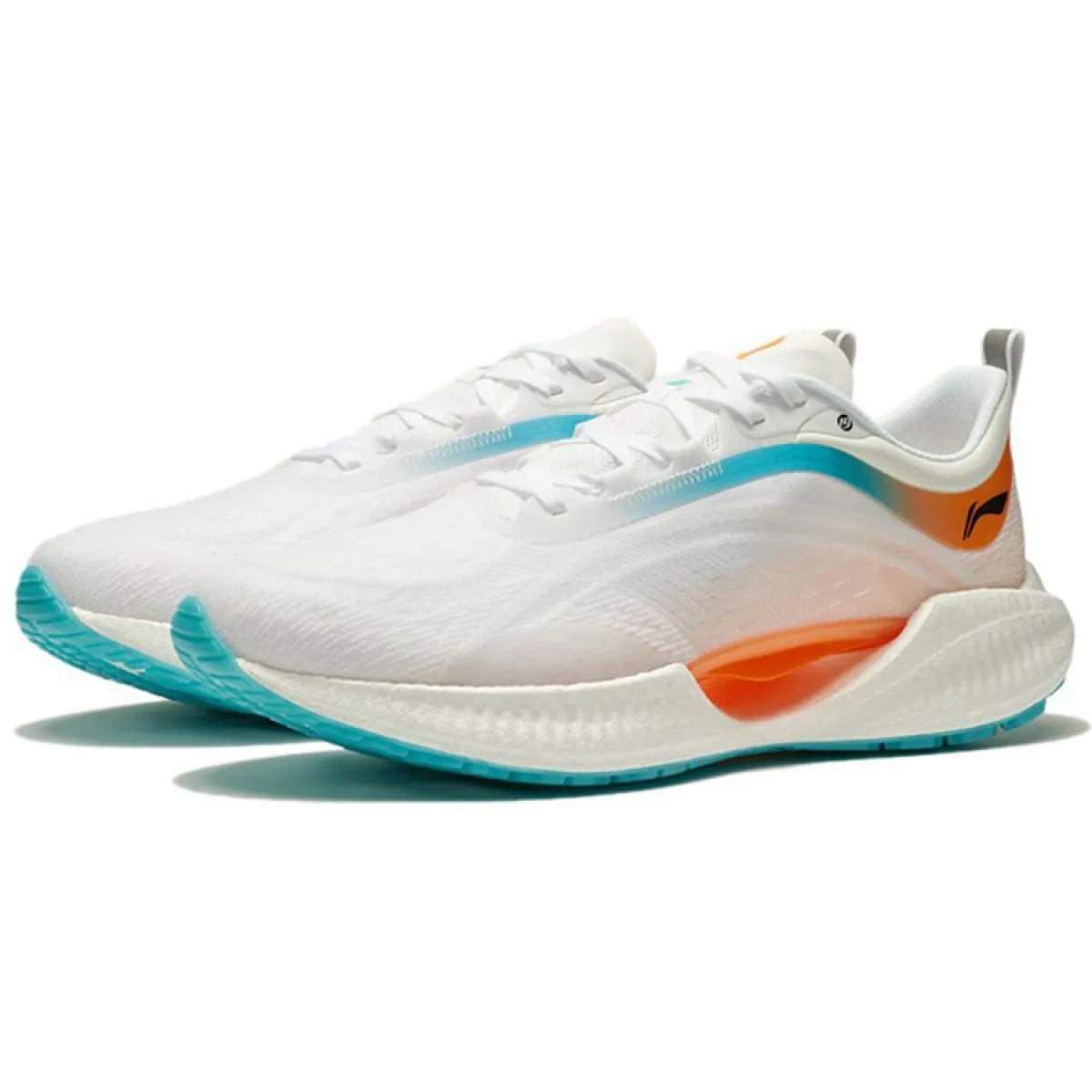 Кроссовки LiNing Super Light 19 Standard White/Fluorescent Sweet Orange