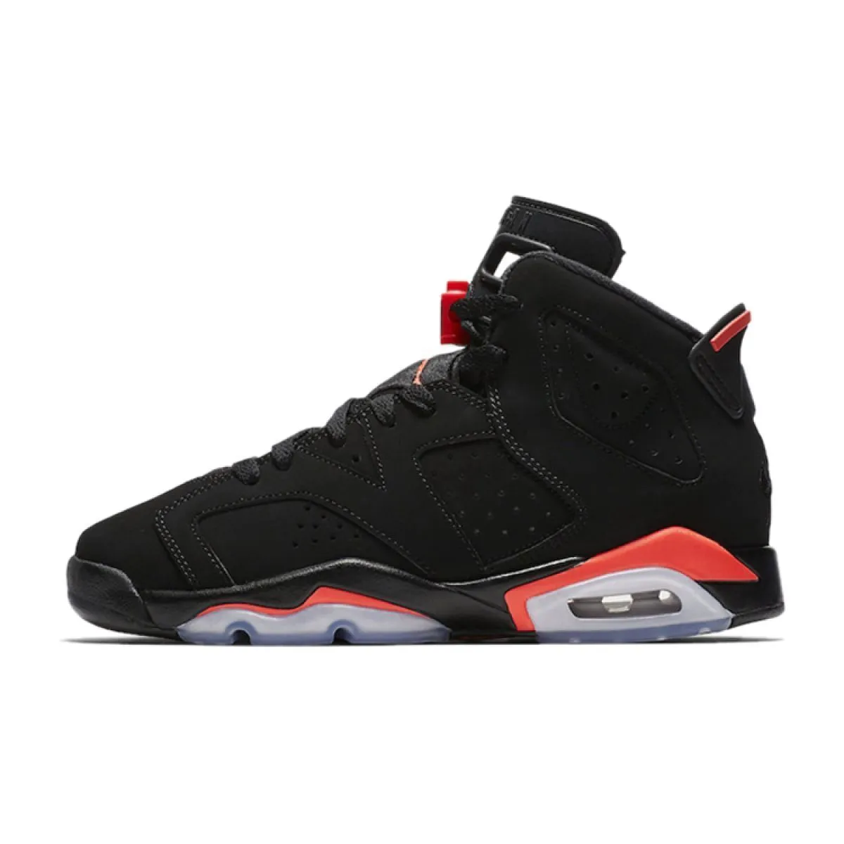 Подростковые кроссовки Air Jordan 6 Retro 2019 High Black Infrared GS