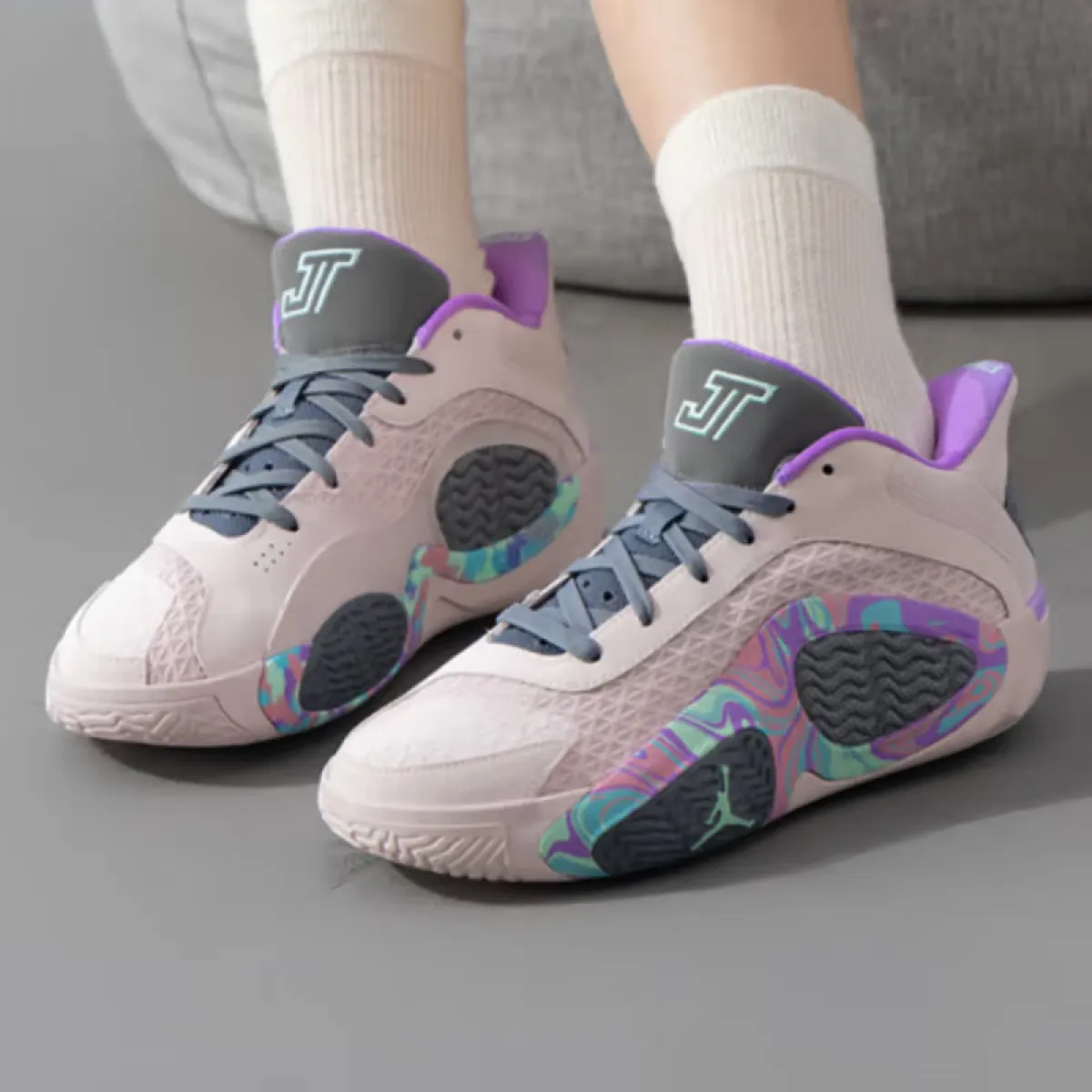 Подростковые кроссовки Air Jordan Tatum 2 "Easter" Light Pink/Mint GS