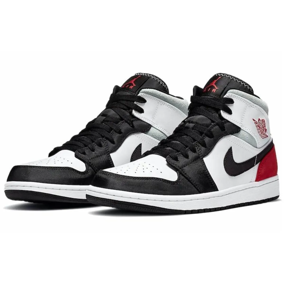 Мужские кроссовки Air Jordan 1 Mid Red/Black Toe