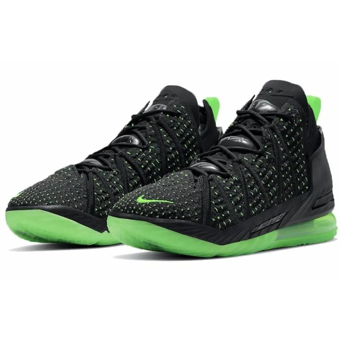 Мужские кроссовки Nike Lebron 18 Black/Green/White