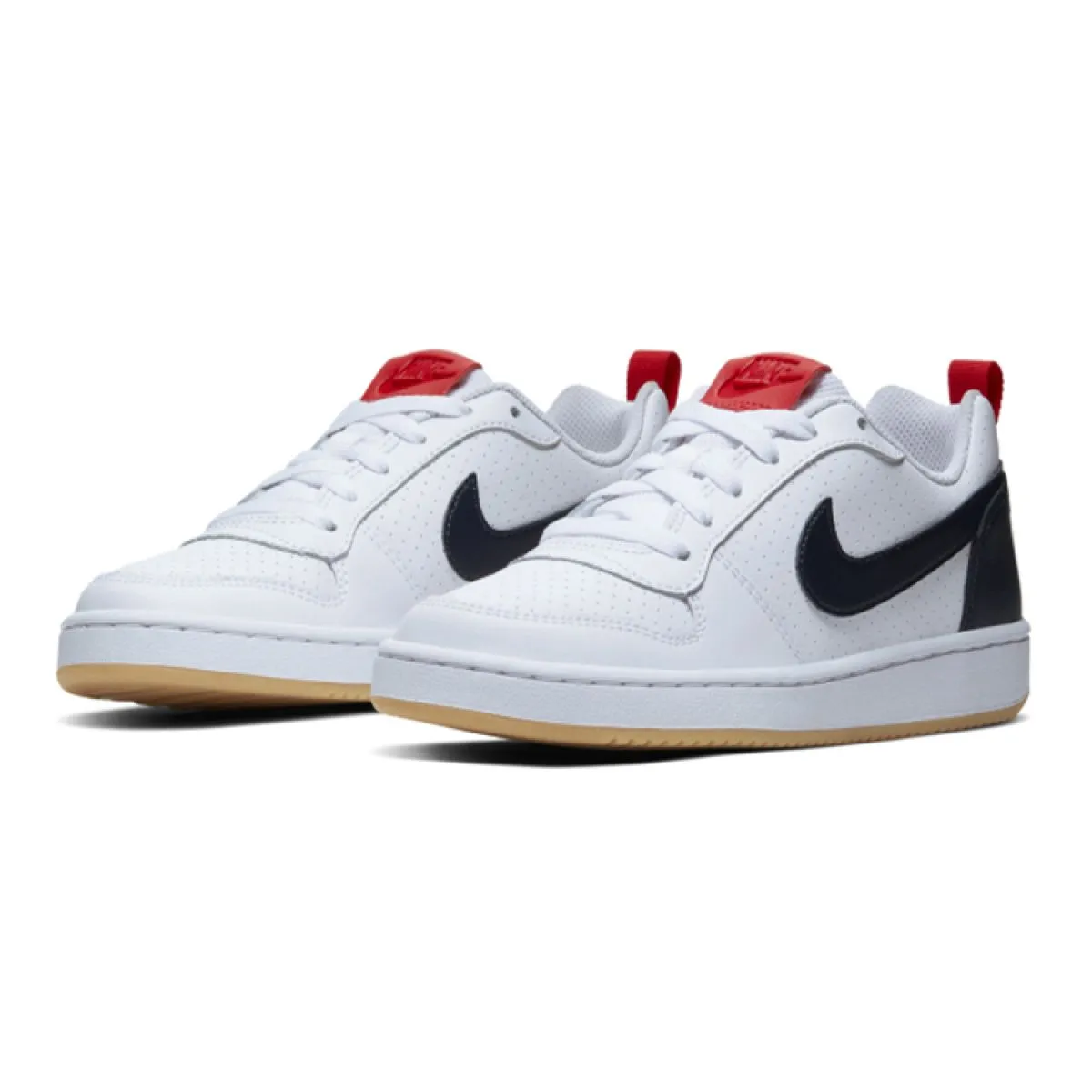 Подростковые кроссовки Nike Court Borough Low White/Obsidian Gum GS