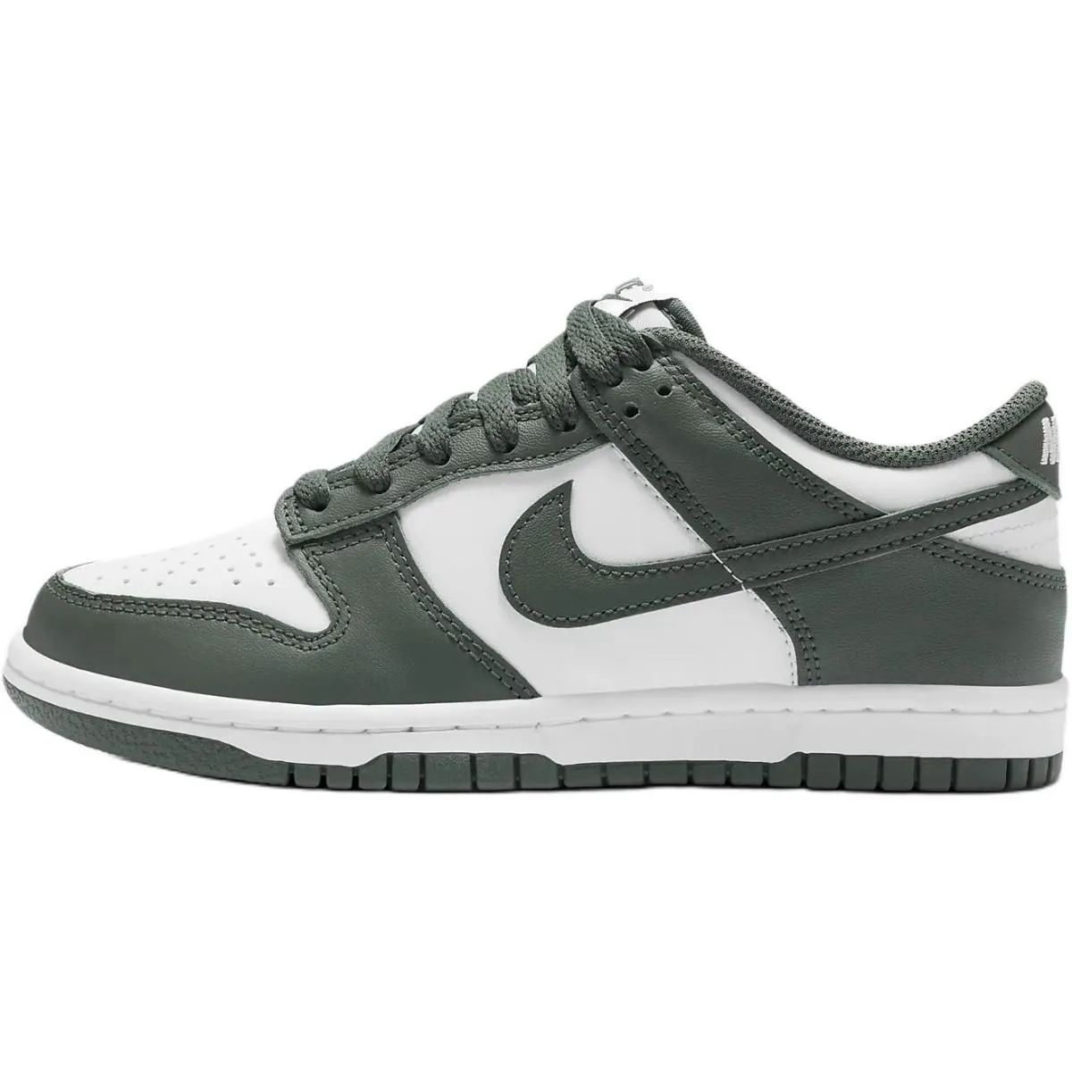Подростковые кроссовки Nike Dunk Low Green/White GS