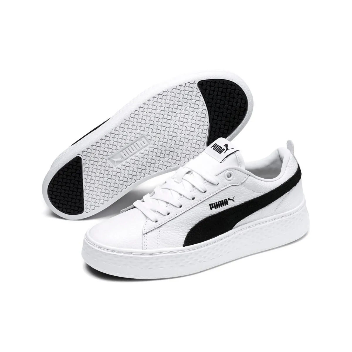 Женские кроссовки PUMA Smash Platform L White/Black