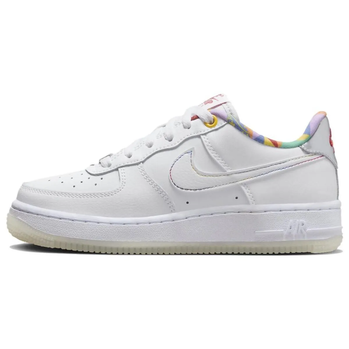 Подростковые кроссовки Nike Air Force 1 Low White/Multicalor GS