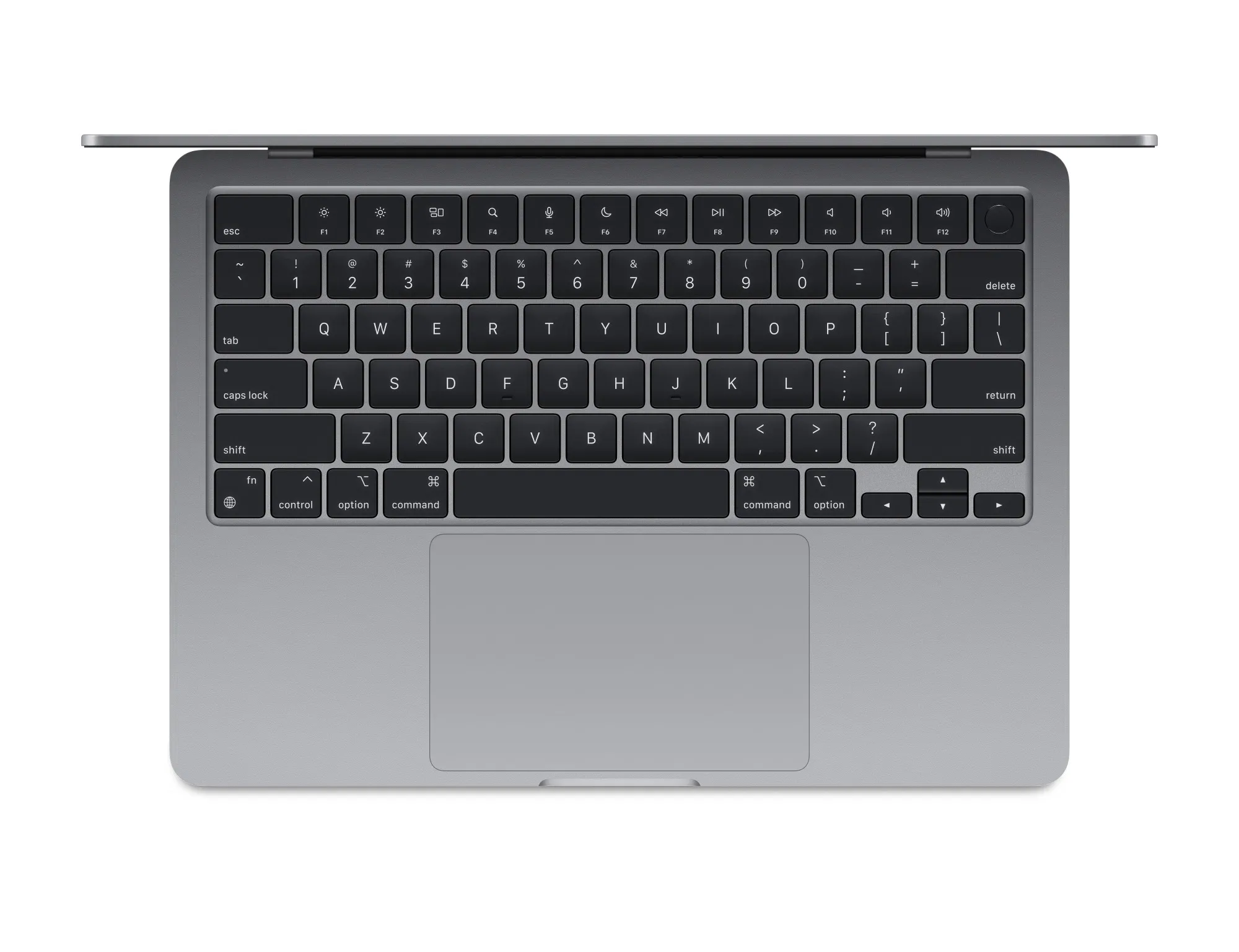 13.6" Ноутбук Apple MacBook Air 13 M3 (2024), 8 GB RAM/256 GB SSD, 8 CPU/8 GPU, Space Gray, английская клавиатура