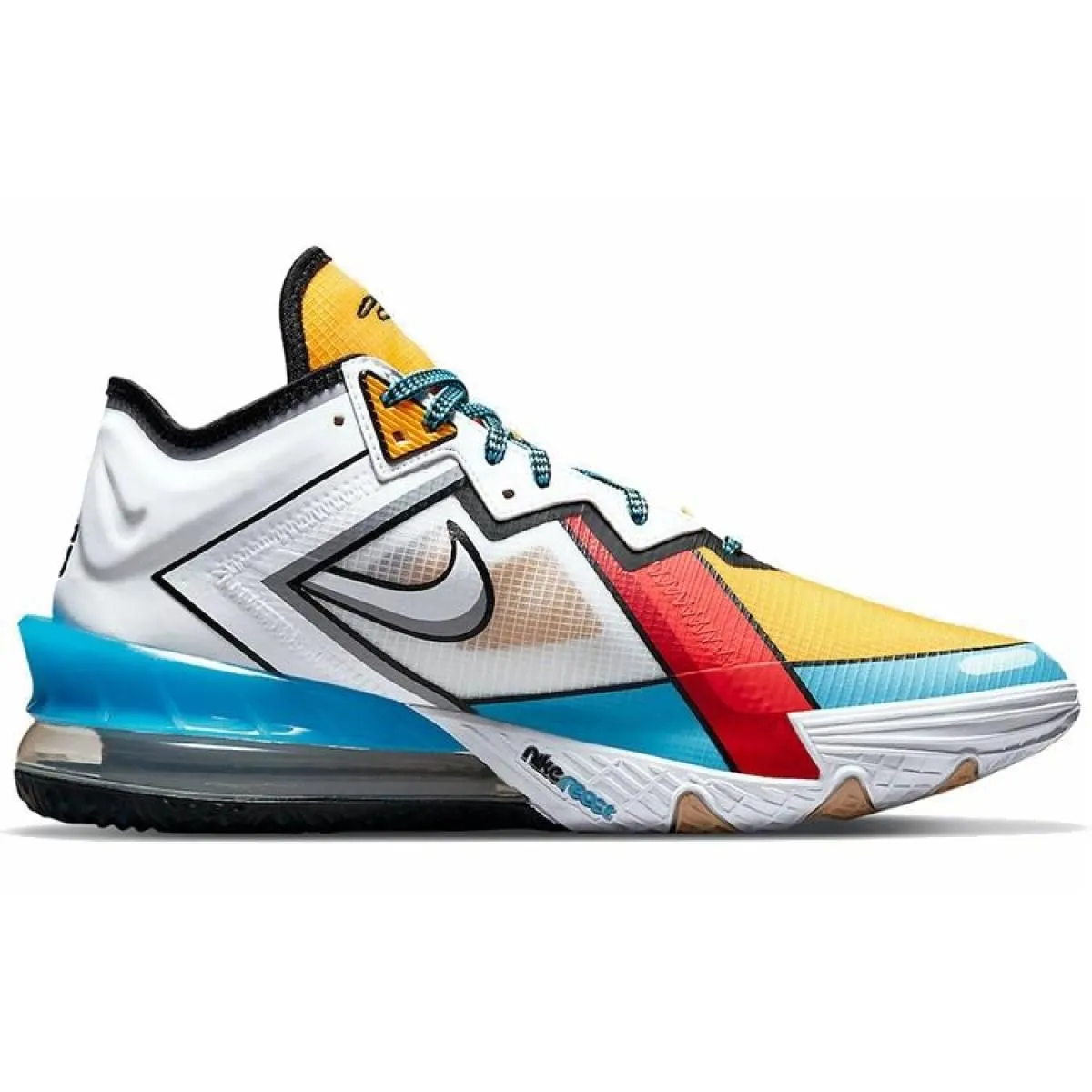 Кроссовки Nike Lebron 18 EP Cartoon Art White/Blue/Yellow