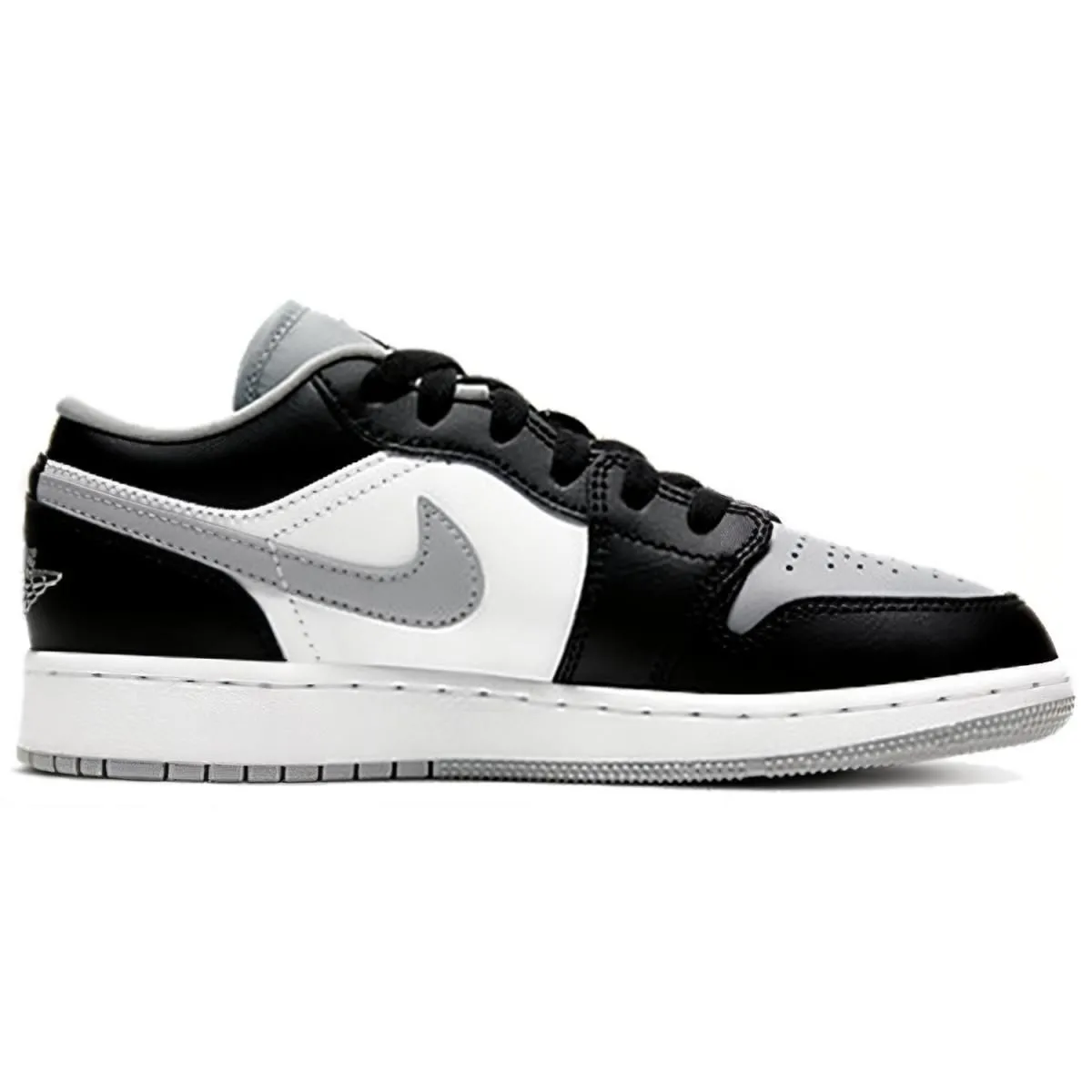 Подростковые кроссовки Air Jordan 1 Shadow Low "Grey Toe" GS