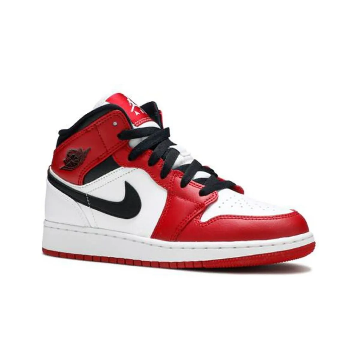 Подростковые кроссовки Air Jordan 1 Mid Chicago  “Gym Red” GS