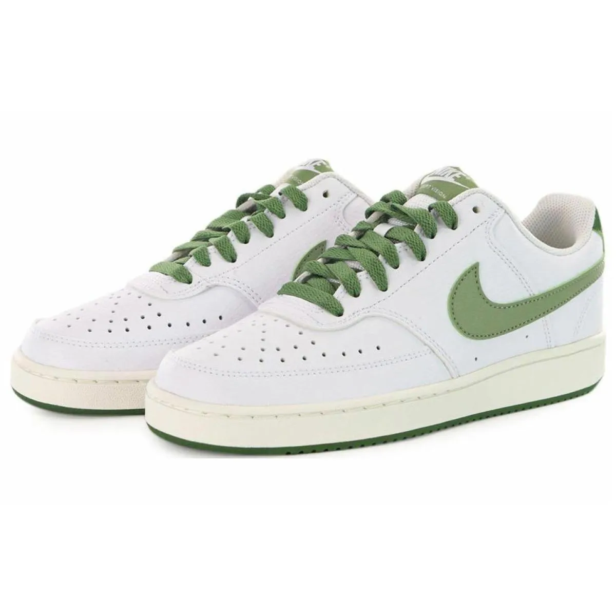 Кроссовки Nike Court Vision Low White/Oil Green
