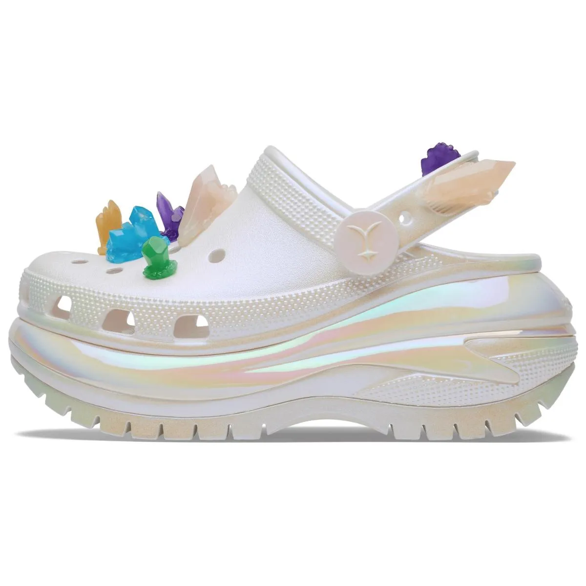 Сабо Lil Nas x Iridescent Crocs Classic Mega Crush Clog 5-8 cm Beige