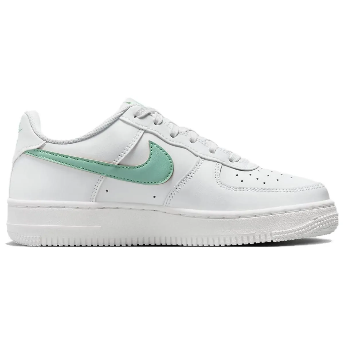 Подростковые кроссовки Nike Air Force 1 White/Green GS