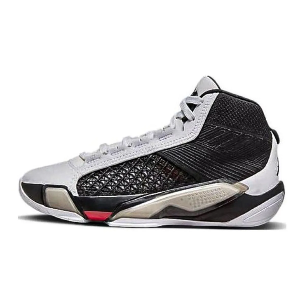 Подростковые кроссовки Air Jordan 38 Black/White/Silver GS