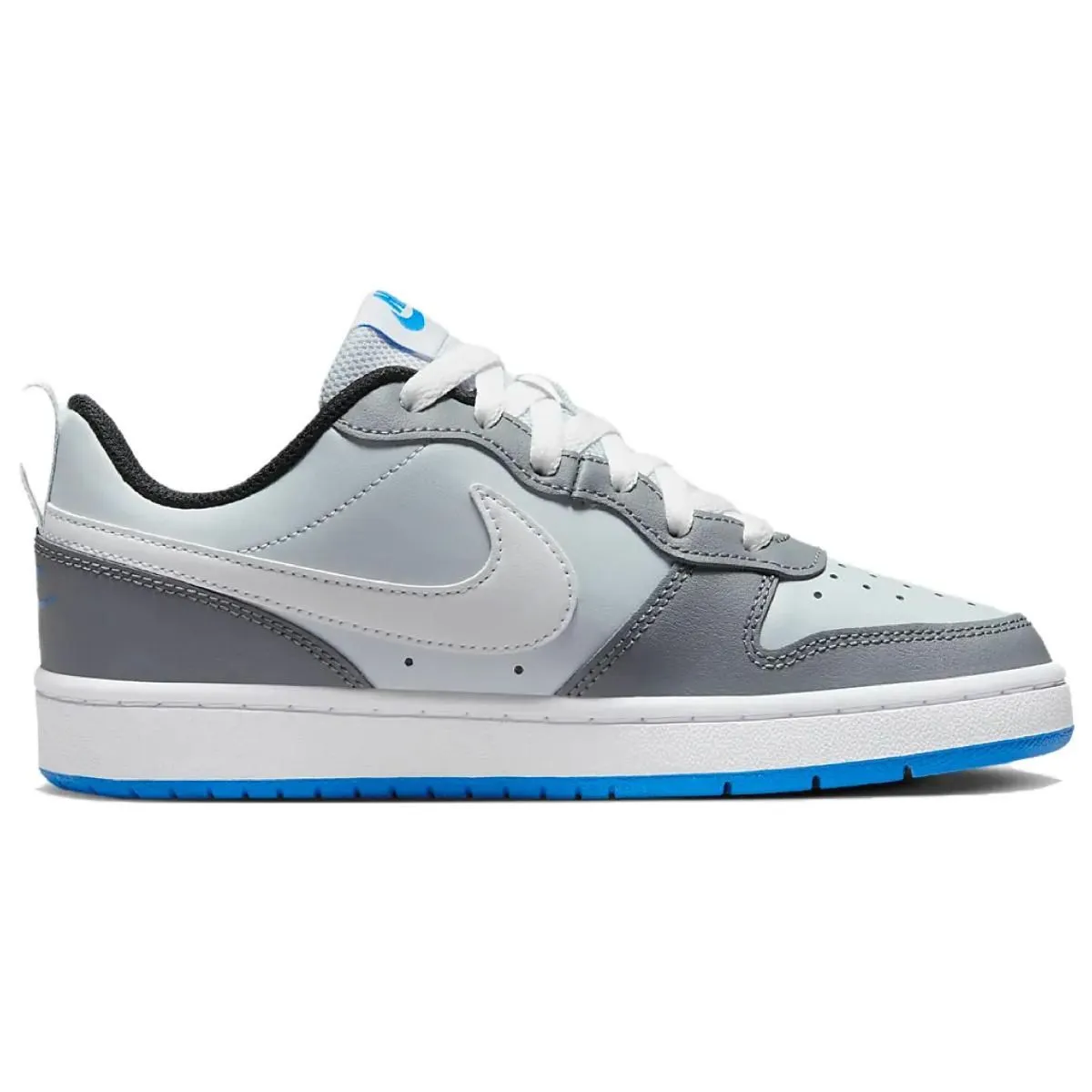 Подростковые кроссовки Nike Court Borough 2 Low "Pure Platinum Photo Blue" GS