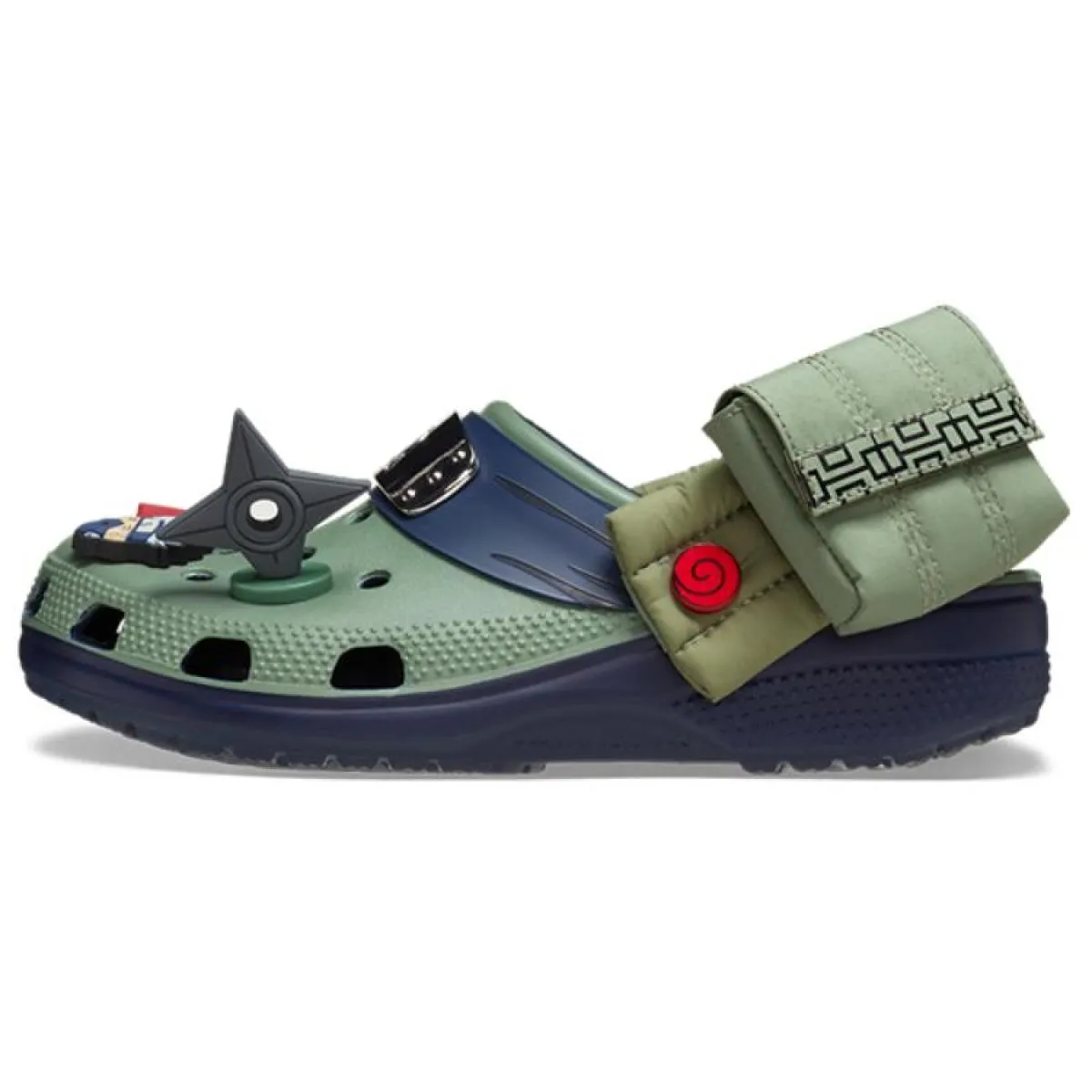 Сабо Naruto x Crocs Classic Clog 3 cm Shippuden Kakashi Green