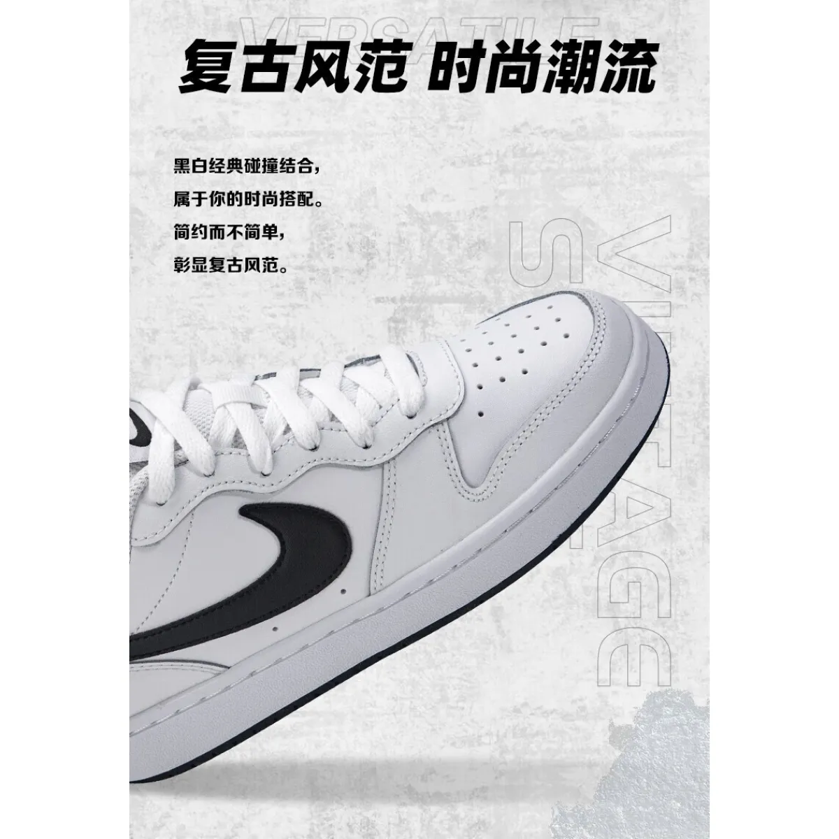 Подростковые кроссовки Nike Court Borough 2 Low White/Black GS