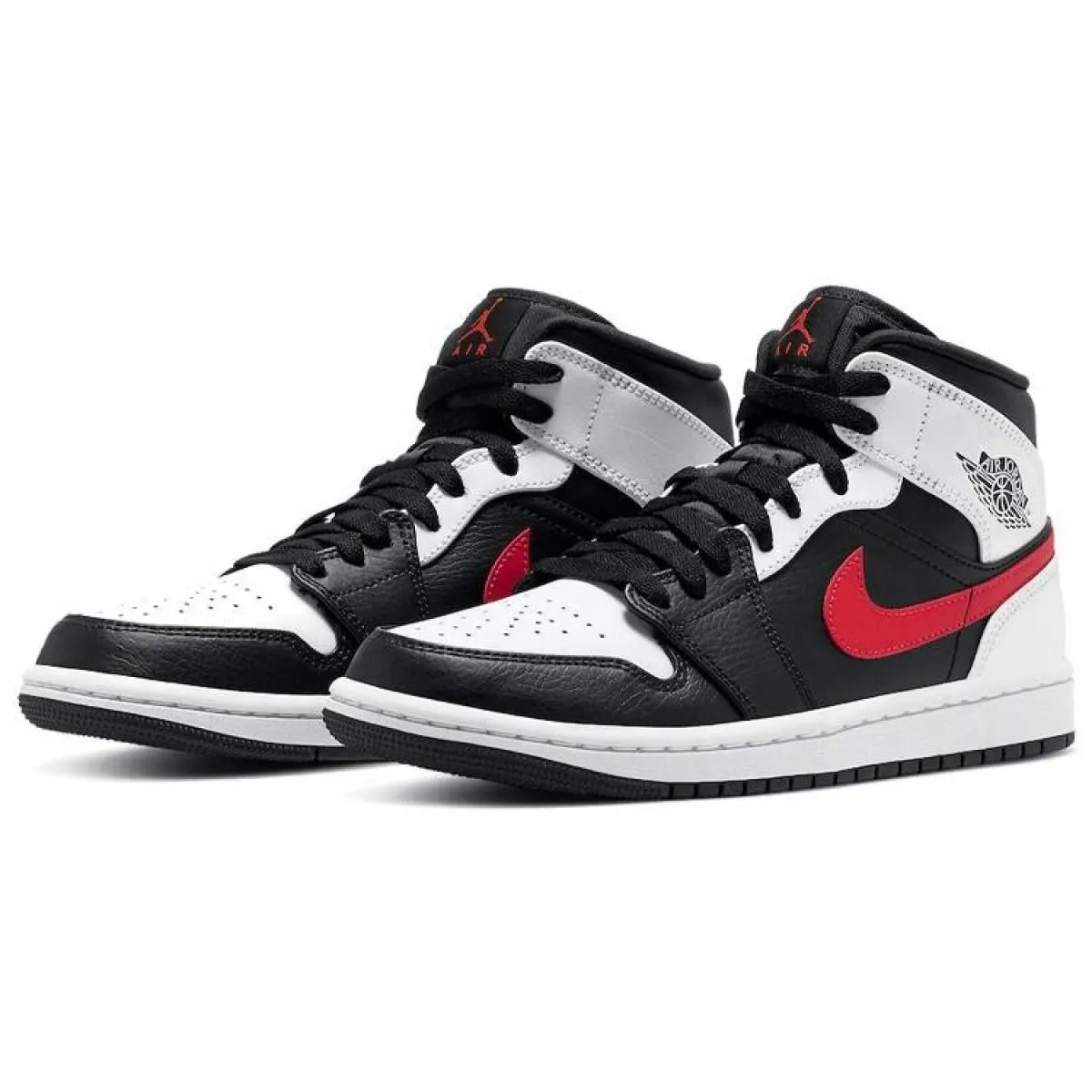 Кроссовки Air Jordan 1 Mid Black/Chile Red/White