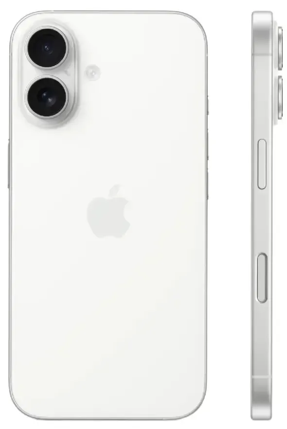 Смартфон Apple iPhone 16 128 GB, Dual nano SIM, White