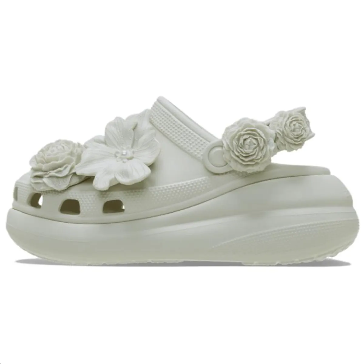 Женские сабо Crocs Crush Bouquet Clog 3-5 cm Linen