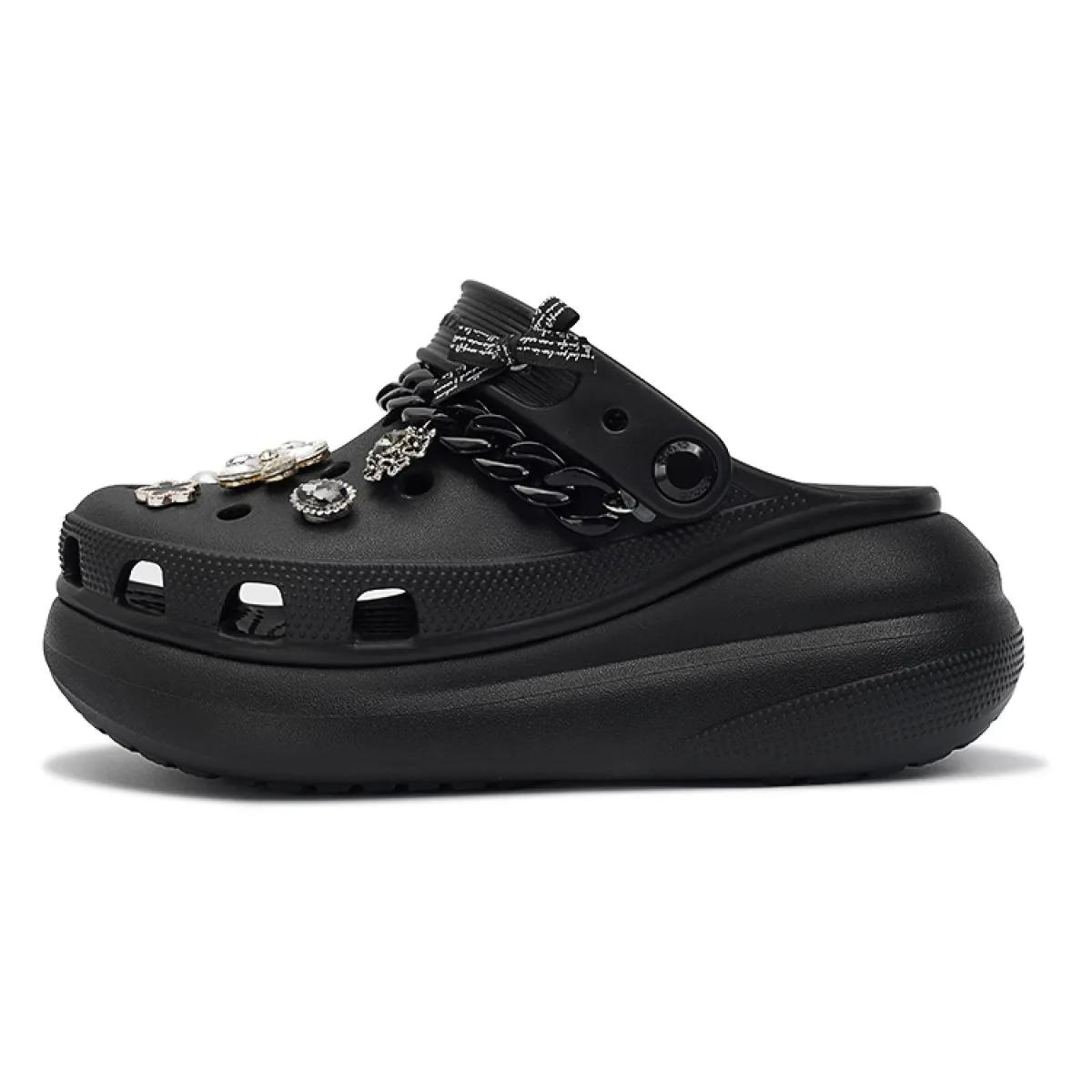 Сабо Crocs Crush Clog 5 cm "Black"
