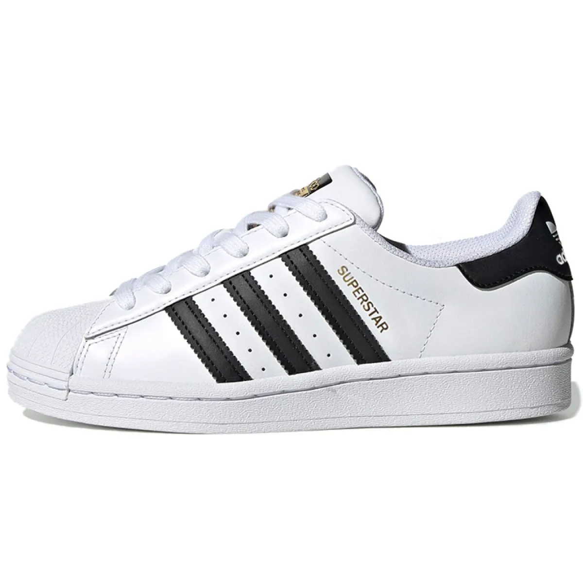 Подростковые кроссовки Adidas originals Superstar White/Black GS