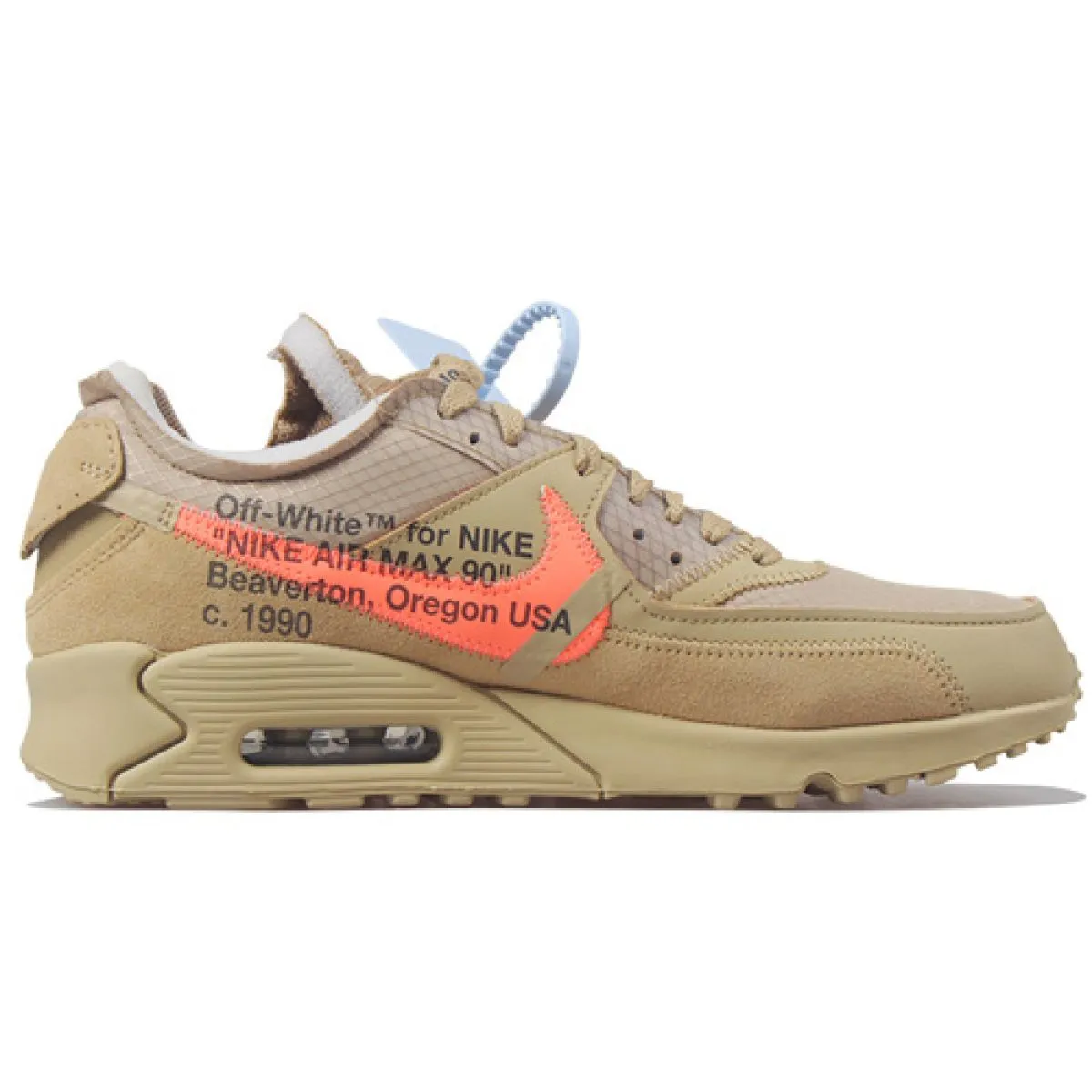 Кроссовки Off-White Nike Air Max 90 The Ten Desert Yellow