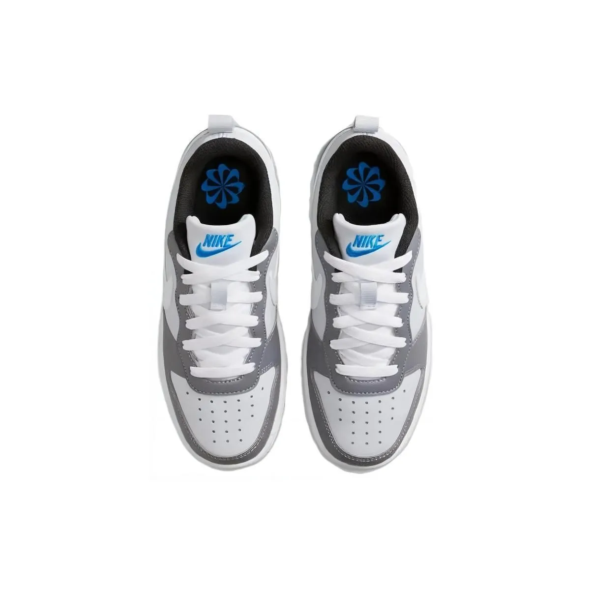 Подростковые кроссовки Nike Court Borough Low Recraft Platinum Cool Grey Photo Blue GS