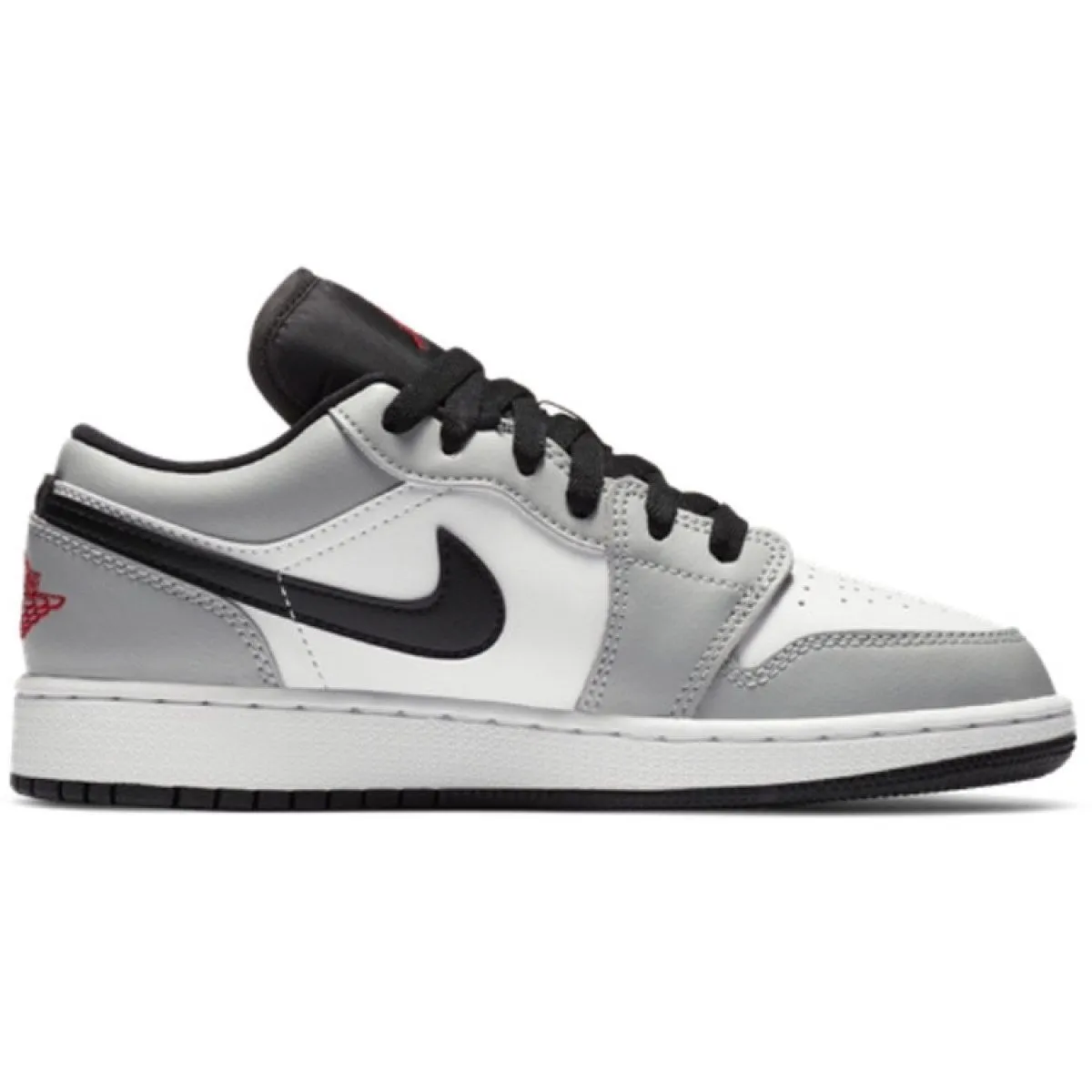 Подростковые кроссовки Air Jordan 1 Low "Light Smoke Grey" GS